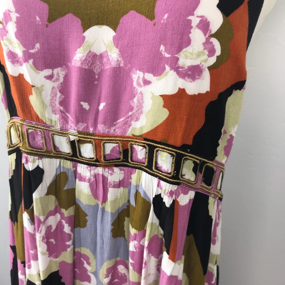 Free People Sweet Lucy Mini Dress Floral Coal NWT - Picture 4 of 8